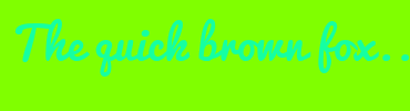 Image with Font Color 15FFA2 and Background Color 80FF00